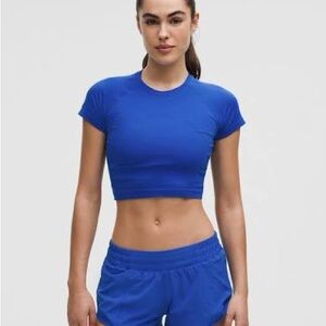Lululemon swiftly tech cropped shirt 2.0